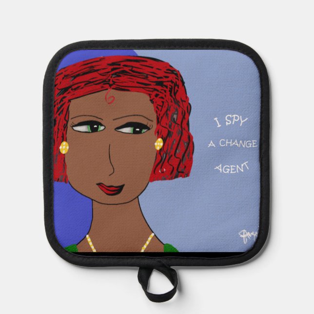 PORTA OLLAS ESPÍA UN AGENTE DE CAMBIO (Anverso)