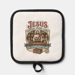 Porta Ollas Etiqueta de la tienda general de Jesús Tienda gene