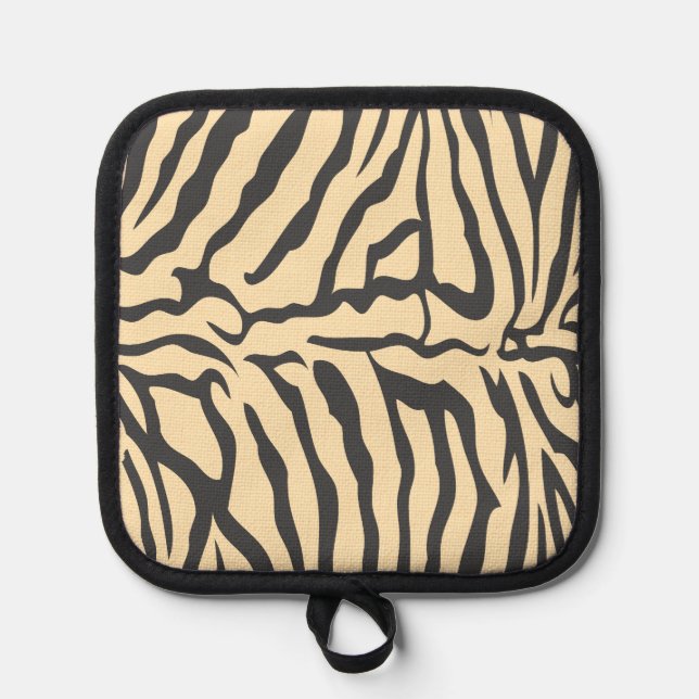 Porta Ollas Faux Zebra Skin Oven Mitt (Anverso)