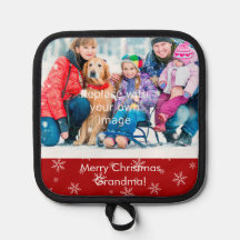 Feliz Navidad Abuela Foto y Copos de Nieve