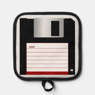 Porta Ollas Floppy Disk Computer Science Classic Geek Cook