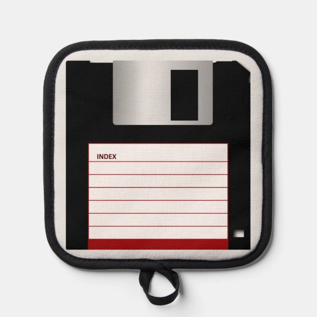 Porta Ollas Floppy Disk Computer Science Classic Geek Cook (Anverso)