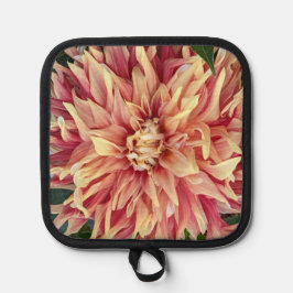 Porta Ollas Floral Dahlia variada roja y amarilla