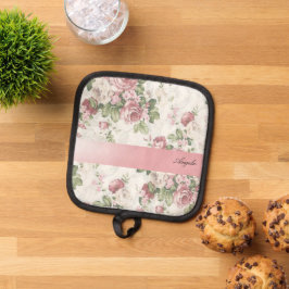 Porta Ollas Flores chic de Shabby antiguas personalizadas