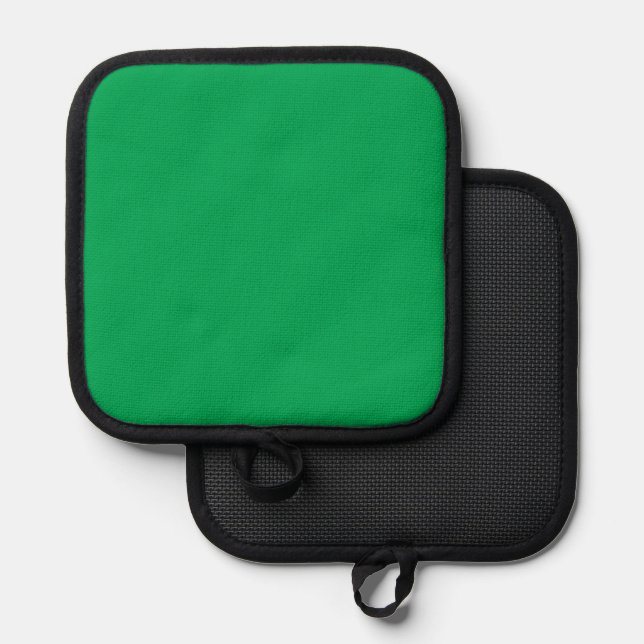 Porta Ollas fondo verde con borde blanco (Anverso/Reverso)