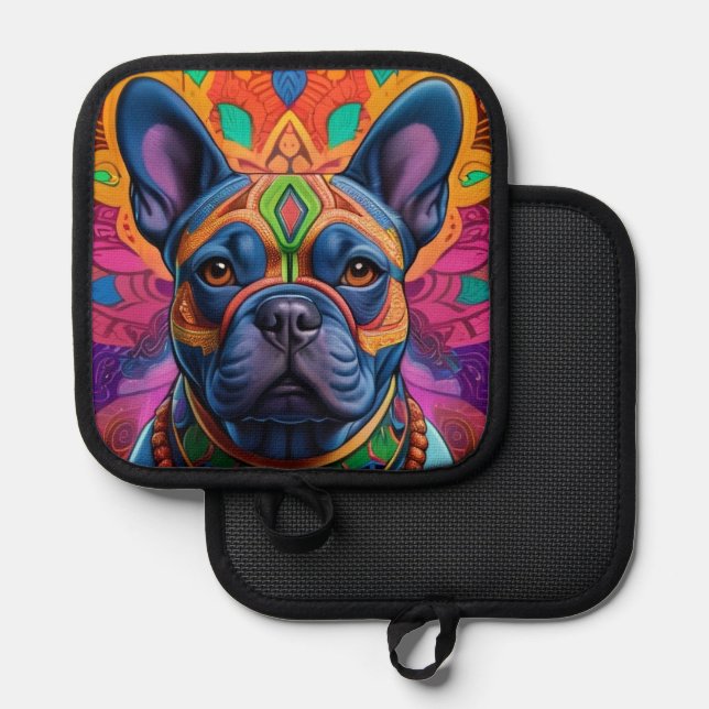 Porta Ollas Frenchie Fun Birthday Fantasy (Anverso/Reverso)