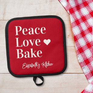 Porta Ollas Fun Baker Rojo personalizado