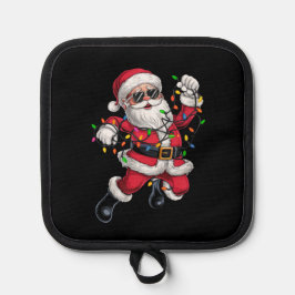 Porta Ollas Funny Santa con Navidades Navidad alumbran feriado