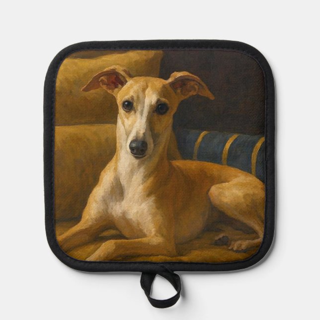 Porta Ollas Galgo inglés (Anverso)