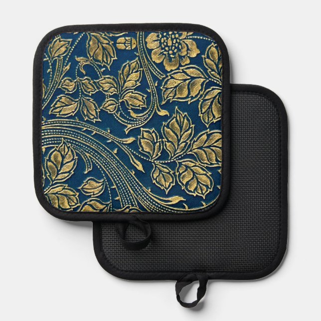 Porta Ollas Golden Blossom Elegance (Anverso/Reverso)