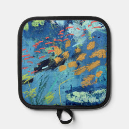 Porta Ollas Guantes para horno y agarraderas con diseño Blackf