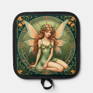 Porta Ollas Hada verde Art Nouveau