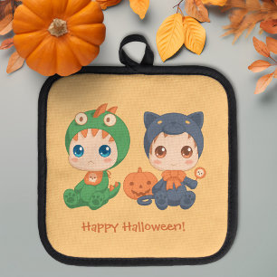 Porta Ollas Halloween Babies Black Cat Dragon Costume
