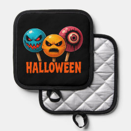 Porta Ollas Halloween de dulces siniestros