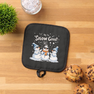 Porta Ollas Hasta la nieve, buenos Navidades de Snowman