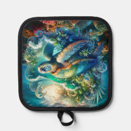 Porta Ollas Hermosa Tortuga Marítima