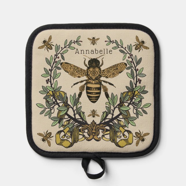 Porta Ollas La abeja victoriana personaliza (Anverso)