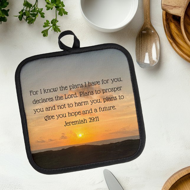 Porta Ollas La Biblia inspiradora contra Jeremiah 29:11 Cristi (Subido por el creador)