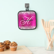 Laminado Caliente Rosa Brillante Monograma Fantasí