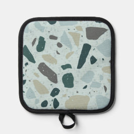 Porta Ollas Light Blue Square Abstract Potholder
