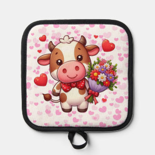 Porta Ollas Linda vaca del día de San Valentín