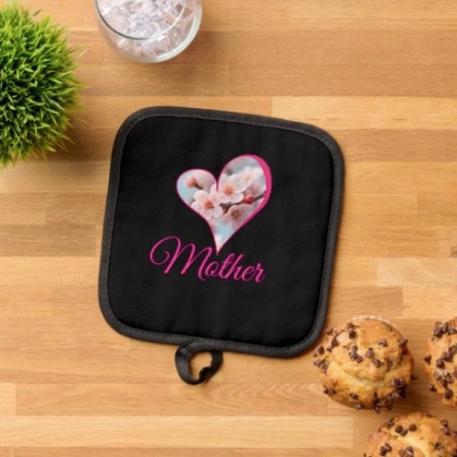 Porta Ollas Magia de Flor de Cerezo Rosa (Pot Holder Full rubber protection cover no slip silicon hanging loop. 
)