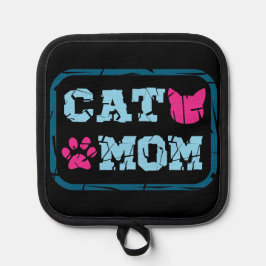 Porta Ollas Mamá de gato