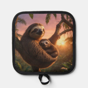 Porta Ollas Mama y Baby Sloth
