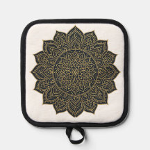 Mandala de oro y marina