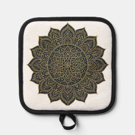 Porta Ollas Mandala de oro y marina