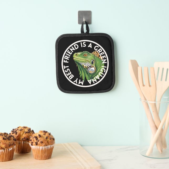 Porta Ollas Mejor Amigo de la Iguana Verde (Insitu (colgante))