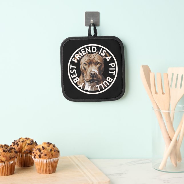 Porta Ollas Mejor Amigo Pit Bull Terrier (Insitu (colgante))