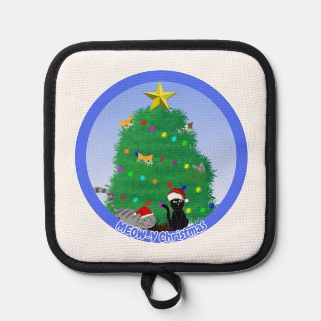 Porta Ollas Meow-y Christmas (Anverso)