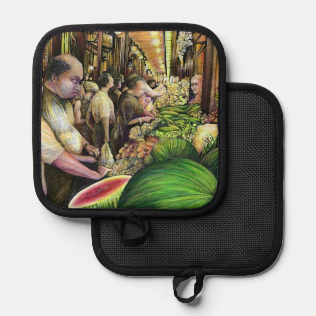 Porta Ollas Muchos Melones, muchos Hombres (Anverso/Reverso)