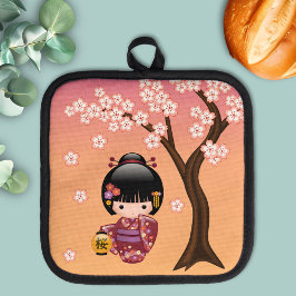 Porta Ollas Muñeca Sakura Kokeshi - Chica de Geisha en la Enví