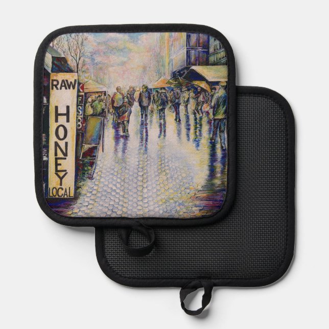 Porta Ollas Nacido bajo un mal Rótulo (Anverso/Reverso)