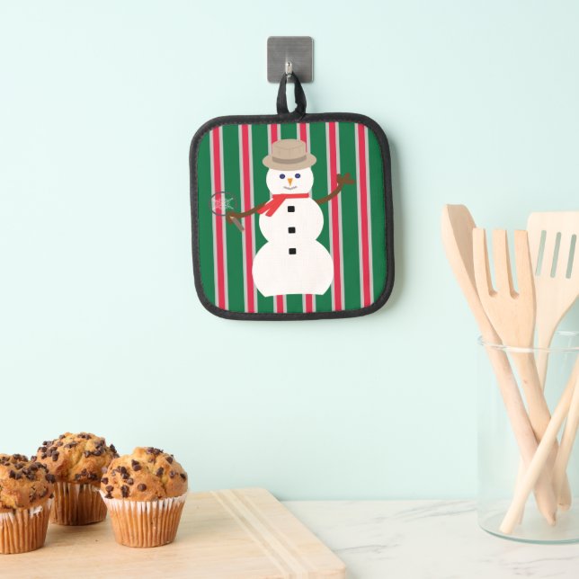 Porta Ollas Navidades divertidos y entusiastas Detective Snowm (Insitu (colgante))