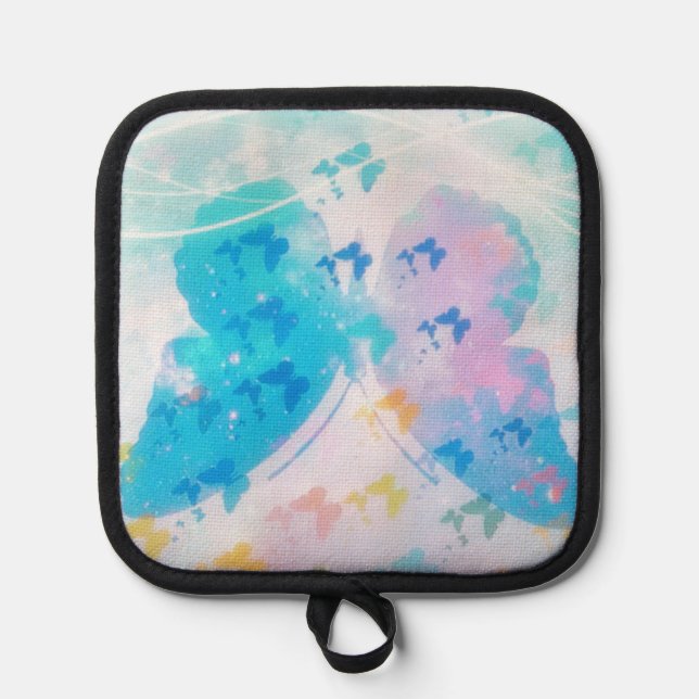 Porta Ollas Nube de mariposas (Anverso)