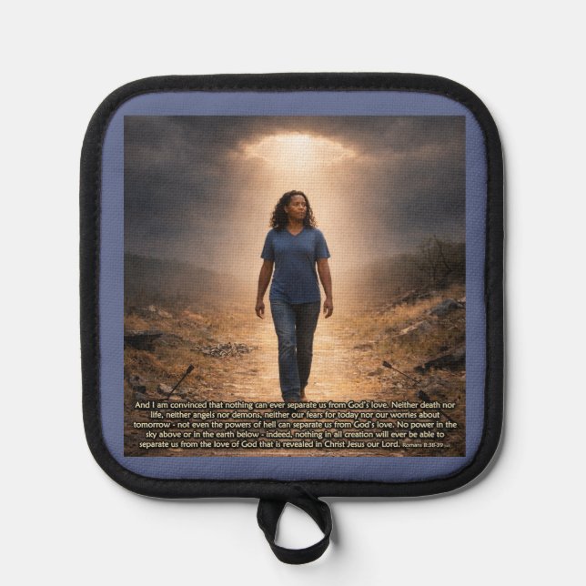 Porta Ollas Nunca separado de Dios (Anverso)