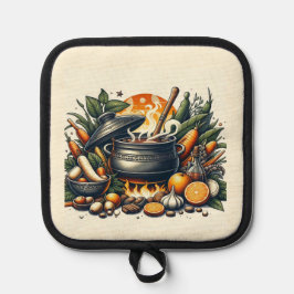 Porta Ollas Oven Mitt de protección contra el calor con reducc
