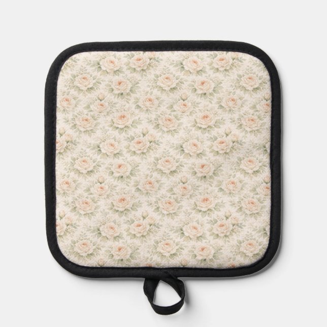 Porta Ollas Patrón floral nupcial (Anverso)