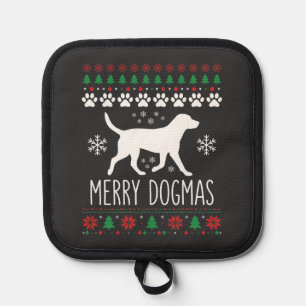 Porta Ollas Perro Vector Navidad Dogmas Alegres