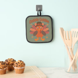 Porta Ollas Personalizado del Día de Acción de Gracias Turquía