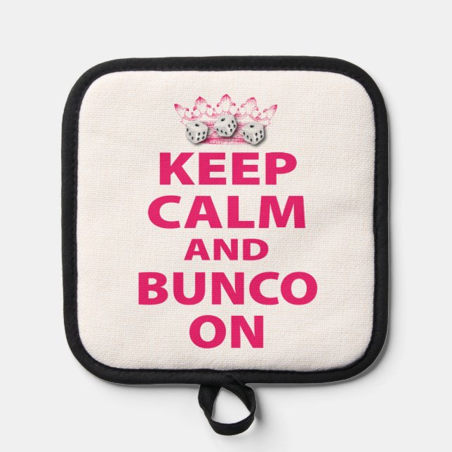 Porta Ollas Pink Keep Calm Bunco (Anverso)