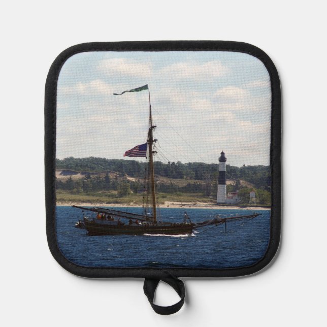 Porta Ollas Portada del bote del faro "Friends Good Will Big S (Anverso)