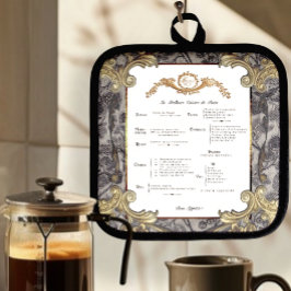 Porta Ollas Porte del menú francés