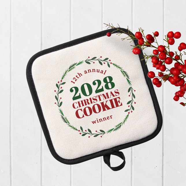 Porta Ollas Premio al ganador del Concurso de Vacaciones Anual (Christmas Holiday Competition Prize Pot Holder for the Winner. Great for Cookie & Sweater Contests!)