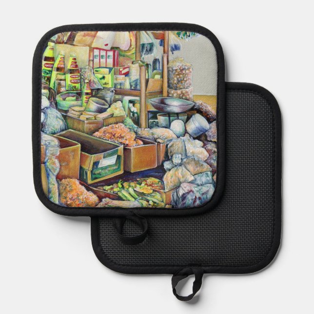 Porta Ollas Promesas encantadoras de un centro de Tekka de cal (Anverso/Reverso)