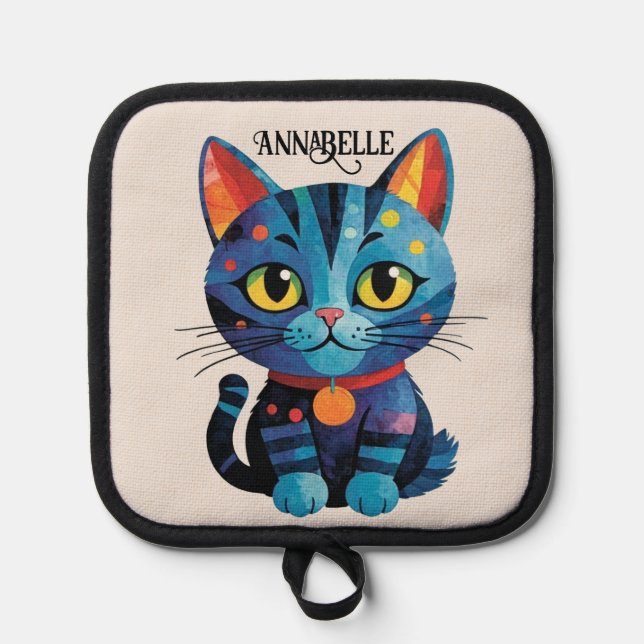 Porta Ollas Rainbow Kitty Personalize (Anverso)