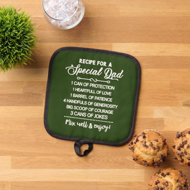 Porta Ollas Receta inspiradora Para Un Padre Especial (De arriba hacia abajo)